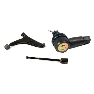 Mevotech® - Supreme™ Front Passenger Side Lower Control Arm with Ball Joint and Tie Rod End Kit