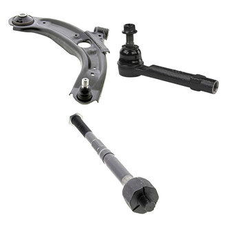 Mevotech® - Supreme™ Front Passenger Side Lower Control Arm with Ball Joint and Tie Rod End Kit