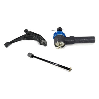 Mevotech® - Supreme™ Front Passenger Side Lower Control Arm with Ball Joint and Tie Rod End Kit