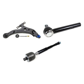 Mevotech® - Supreme™ Front Passenger Side Lower Control Arm with Ball Joint and Tie Rod End Kit