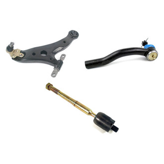 Mevotech® - Supreme™ Front Passenger Side Lower Control Arm with Ball Joint and Tie Rod End Kit