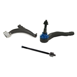 Mevotech® - Supreme™ Front Passenger Side Lower Control Arm with Ball Joint and Tie Rod End Kit