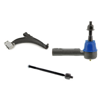 Mevotech® - Supreme™ Front Passenger Side Lower Control Arm with Ball Joint and Tie Rod End Kit