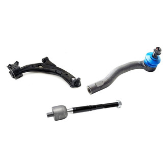 Mevotech® - Supreme™ Front Passenger Side Lower Control Arm with Ball Joint and Tie Rod End Kit
