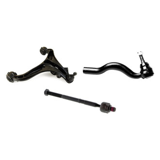 Mevotech® - Supreme™ Front Passenger Side Lower Control Arm with Ball Joint and Tie Rod End Kit