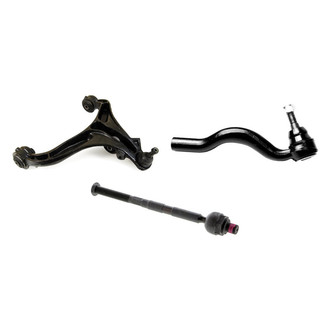 Mevotech® - Supreme™ Front Passenger Side Lower Control Arm with Ball Joint and Tie Rod End Kit