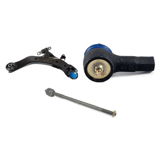 Mevotech® - Supreme™ Front Passenger Side Lower Control Arm with Ball Joint and Tie Rod End Kit
