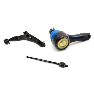 Mevotech® - Supreme™ Front Passenger Side Lower Control Arm with Ball Joint and Tie Rod End Kit