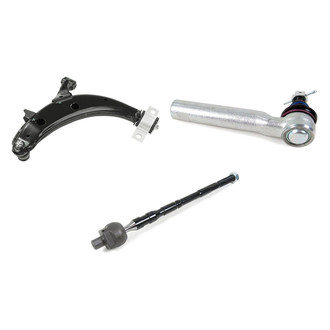 Mevotech® - Supreme™ Front Passenger Side Lower Control Arm with Ball Joint and Tie Rod End Kit