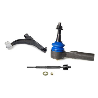 Mevotech® - Supreme™ Front Passenger Side Lower Control Arm with Ball Joint and Tie Rod End Kit