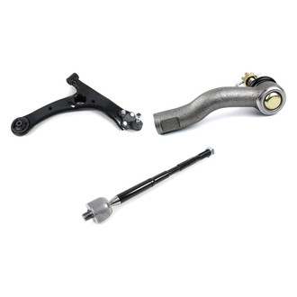 Mevotech® - Supreme™ Front Passenger Side Lower Control Arm with Ball Joint and Tie Rod End Kit