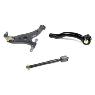 Mevotech® - Supreme™ Front Passenger Side Lower Control Arm with Ball Joint and Tie Rod End Kit