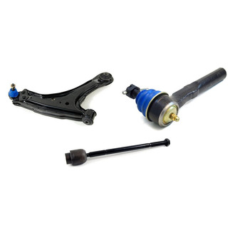 Mevotech® - Supreme™ Front Passenger Side Lower Control Arm with Ball Joint and Tie Rod End Kit