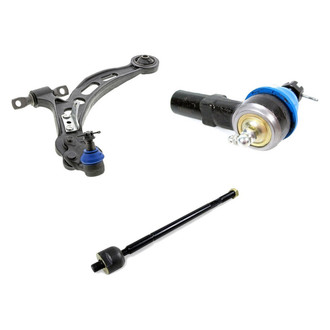Mevotech® - Supreme™ Front Passenger Side Lower Control Arm with Ball Joint and Tie Rod End Kit