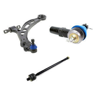 Mevotech® - Supreme™ Front Passenger Side Lower Control Arm with Ball Joint and Tie Rod End Kit