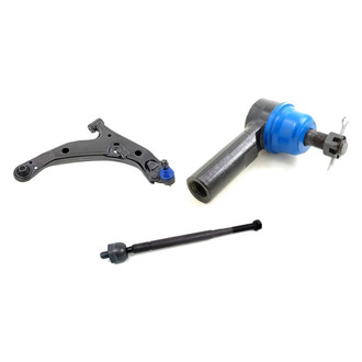 Mevotech® - Supreme™ Front Passenger Side Lower Control Arm with Ball Joint and Tie Rod End Kit
