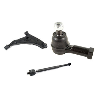 Mevotech® - Supreme™ Front Passenger Side Lower Control Arm with Ball Joint and Tie Rod End Kit