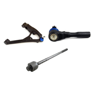 Mevotech® - Supreme™ Front Passenger Side Lower Control Arm with Ball Joint and Tie Rod End Kit
