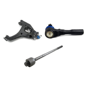 Mevotech® - Supreme™ Front Passenger Side Lower Control Arm with Ball Joint and Tie Rod End Kit
