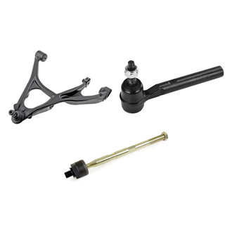 Mevotech® - Supreme™ Front Passenger Side Lower Control Arm with Ball Joint and Tie Rod End Kit