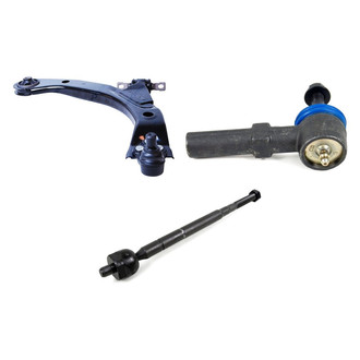 Mevotech® - Supreme™ Front Passenger Side Lower Control Arm with Ball Joint and Tie Rod End Kit