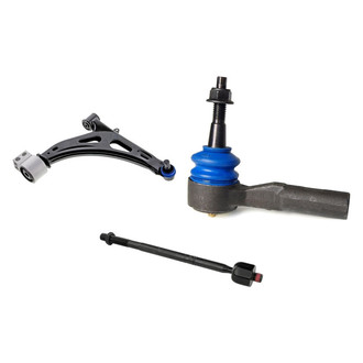 Mevotech® - Supreme™ Front Passenger Side Lower Control Arm with Ball Joint and Tie Rod End Kit