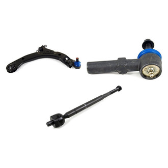 Mevotech® - Supreme™ Front Passenger Side Lower Control Arm with Ball Joint and Tie Rod End Kit