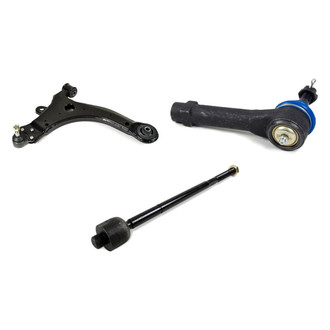 Mevotech® - Supreme™ Front Passenger Side Lower Control Arm with Ball Joint and Tie Rod End Kit