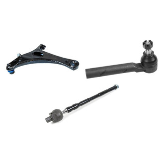 Mevotech® - Supreme™ Front Passenger Side Lower Control Arm with Ball Joint and Tie Rod End Kit