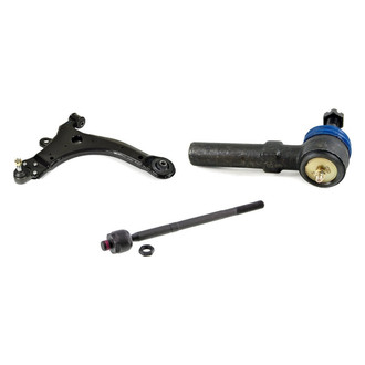 Mevotech® - Supreme™ Front Passenger Side Lower Control Arm with Ball Joint and Tie Rod End Kit