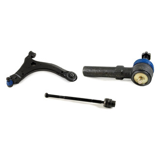Mevotech® - Supreme™ Front Passenger Side Lower Control Arm with Ball Joint and Tie Rod End Kit