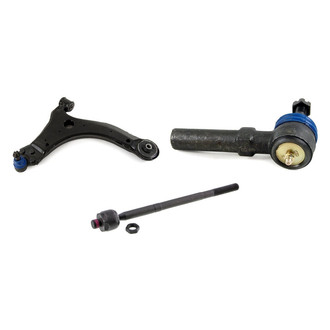 Mevotech® - Supreme™ Front Passenger Side Lower Control Arm with Ball Joint and Tie Rod End Kit