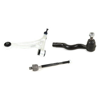 Mevotech® - Supreme™ Front Passenger Side Lower Control Arm with Ball Joint and Tie Rod End Kit