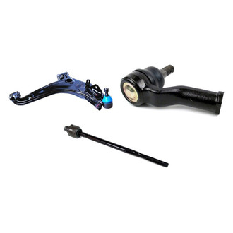 Mevotech® - Supreme™ Front Passenger Side Lower Control Arm with Ball Joint and Tie Rod End Kit