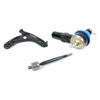 Mevotech® - Supreme™ Front Passenger Side Lower Control Arm with Ball Joint and Tie Rod End Kit