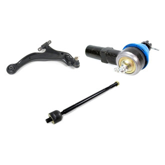 Mevotech® - Supreme™ Front Passenger Side Lower Control Arm with Ball Joint and Tie Rod End Kit