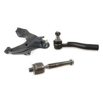 Mevotech® - Supreme™ Front Passenger Side Lower Control Arm with Ball Joint and Tie Rod End Kit