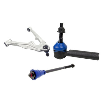 Mevotech® - Supreme™ Front Passenger Side Lower Control Arm with Ball Joint and Tie Rod End Kit