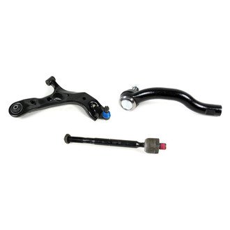 Mevotech® - Supreme™ Front Passenger Side Lower Control Arm with Ball Joint and Tie Rod End Kit