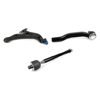 Mevotech® - Supreme™ Front Passenger Side Lower Control Arm with Ball Joint and Tie Rod End Kit