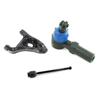 Mevotech® - Supreme™ Front Passenger Side Lower Control Arm with Ball Joint and Tie Rod End Kit
