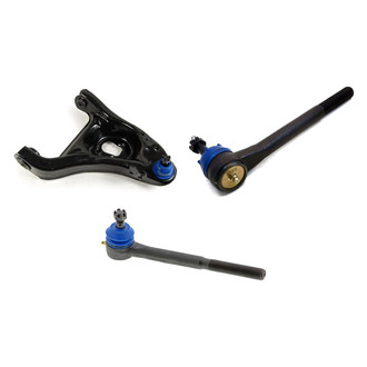 Mevotech® - Supreme™ Front Passenger Side Lower Control Arm with Ball Joint and Tie Rod End Kit