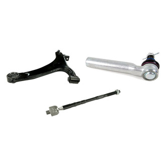 Mevotech® - Supreme™ Front Passenger Side Lower Control Arm with Ball Joint and Tie Rod End Kit