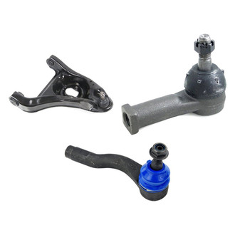 Mevotech® - Supreme™ Front Passenger Side Lower Control Arm with Ball Joint and Tie Rod End Kit