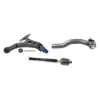 Mevotech® - Supreme™ Front Passenger Side Lower Control Arm with Ball Joint and Tie Rod End Kit