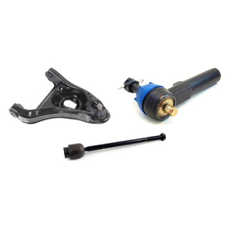 Mevotech® - Supreme™ Front Passenger Side Lower Control Arm with Ball Joint and Tie Rod End Kit