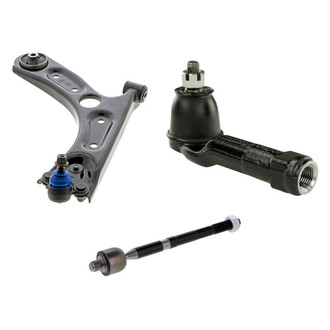 Mevotech® - Supreme™ Front Passenger Side Lower Control Arm with Ball Joint and Tie Rod End Kit