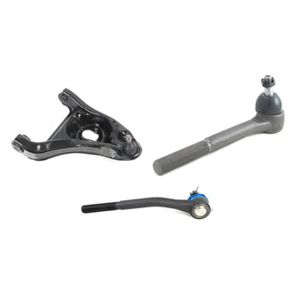 Mevotech® - Supreme™ Front Passenger Side Lower Control Arm with Ball Joint and Tie Rod End Kit