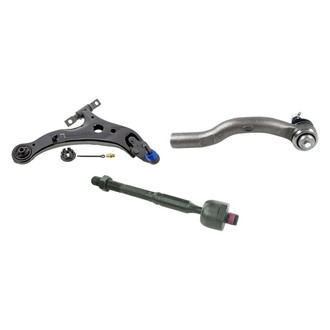 Mevotech® - Supreme™ Front Passenger Side Lower Control Arm with Ball Joint and Tie Rod End Kit