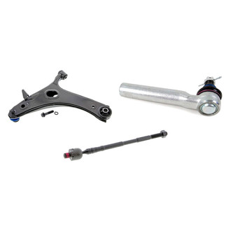 Mevotech® - Supreme™ Front Passenger Side Lower Control Arm with Ball Joint and Tie Rod End Kit